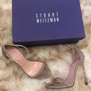 Stuart Weitzman Fawn Goose Bump Heels